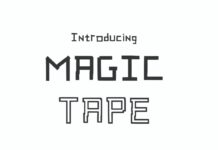 Magic Tape Font Poster 1