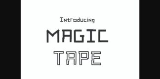 Magic Tape Font Poster 1