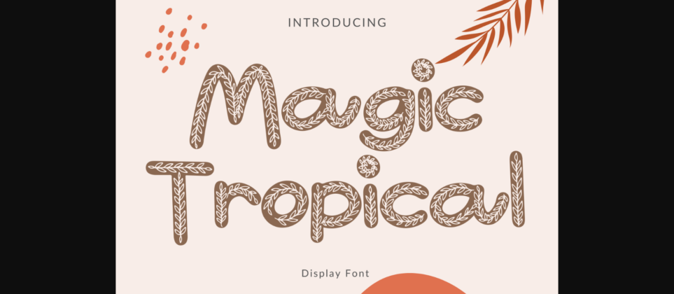 Magic Tropical Font Poster 3