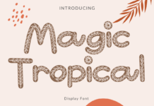 Magic Tropical Font Poster 1