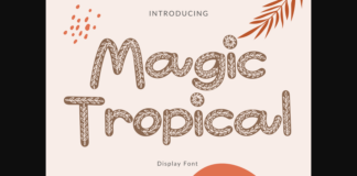 Magic Tropical Font Poster 1