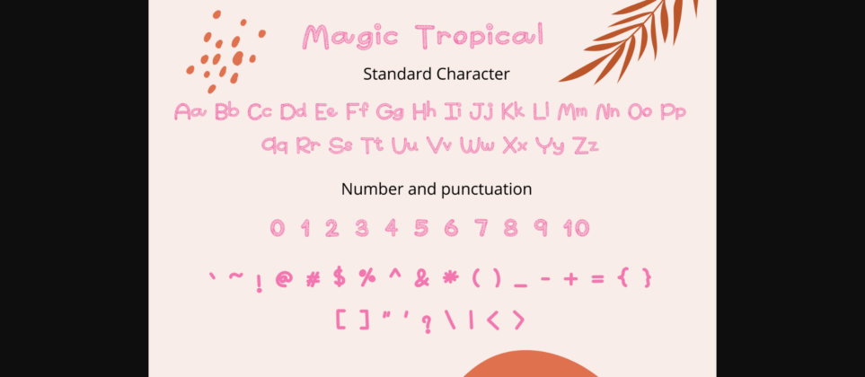 Magic Tropical Font Poster 4