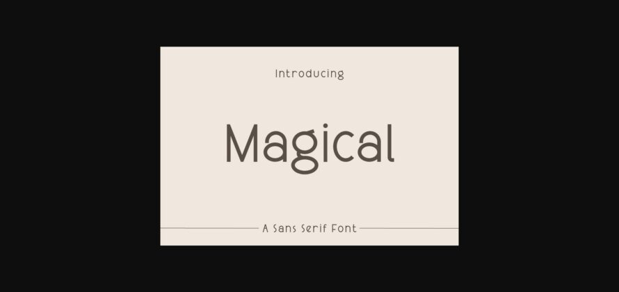 Magical Font Poster 1