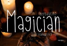 Magician Font Poster 1