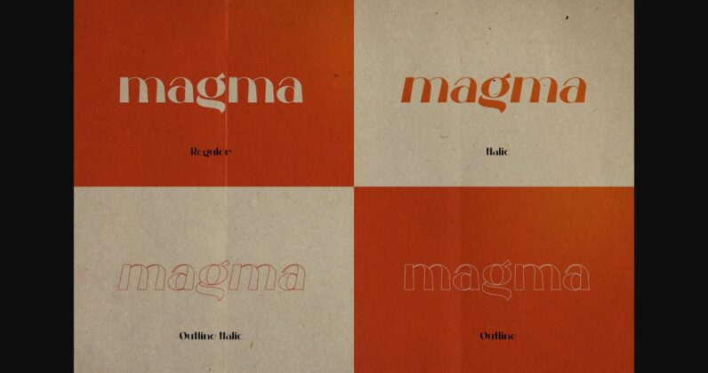 Magma Font Poster 4