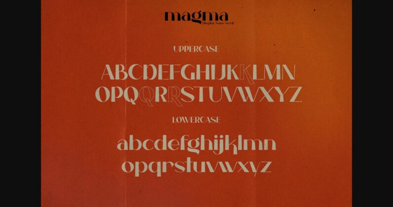 Magma Font Poster 7