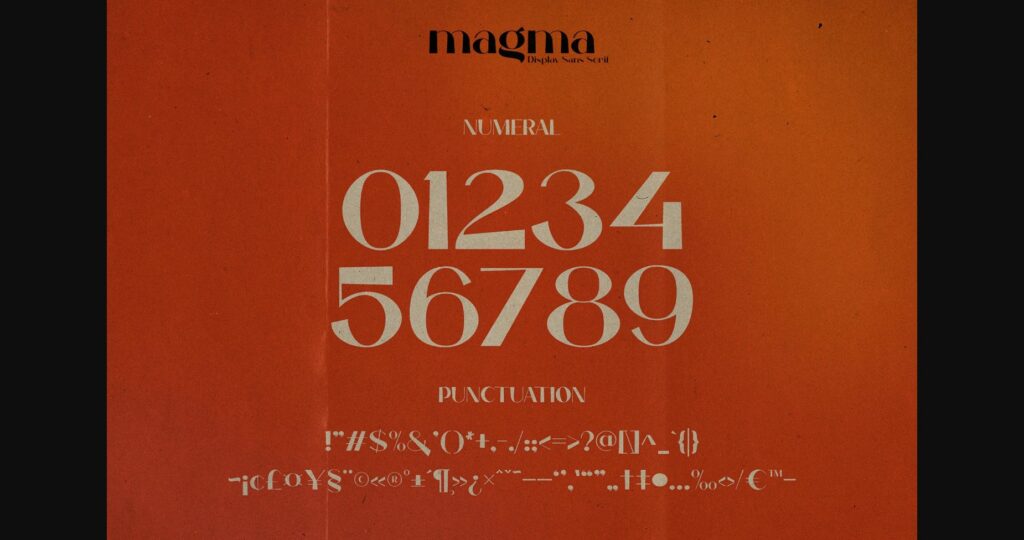 Magma Font Poster 8