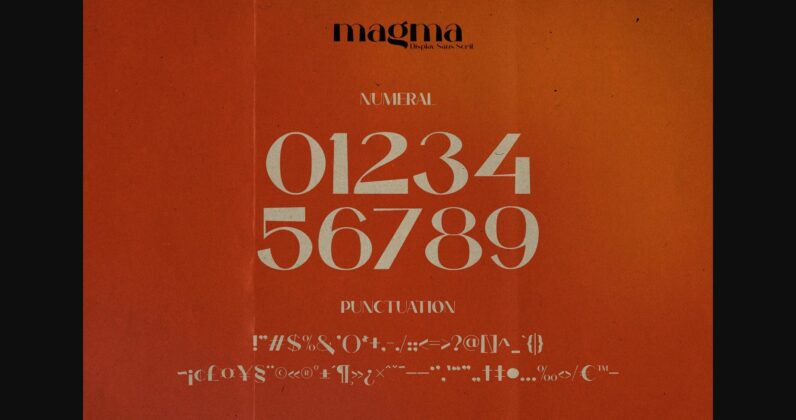 Magma Font Poster 8