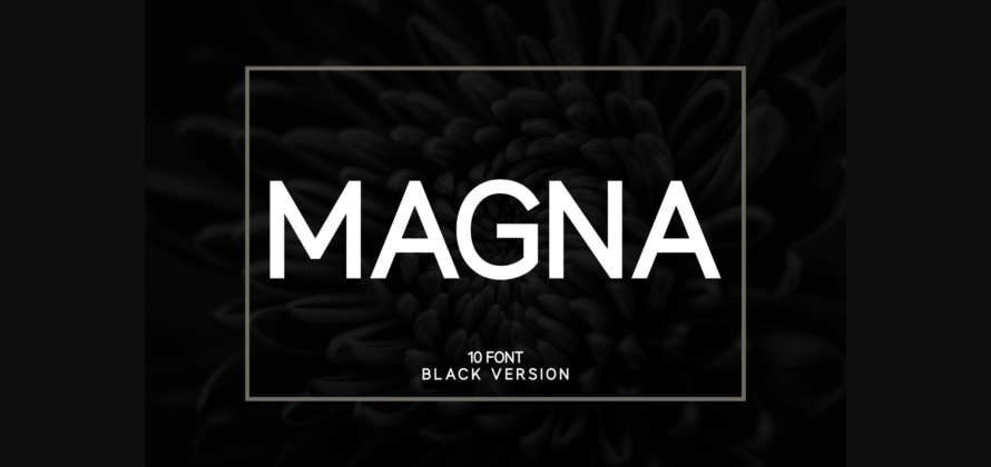Magna Black Font Poster 1
