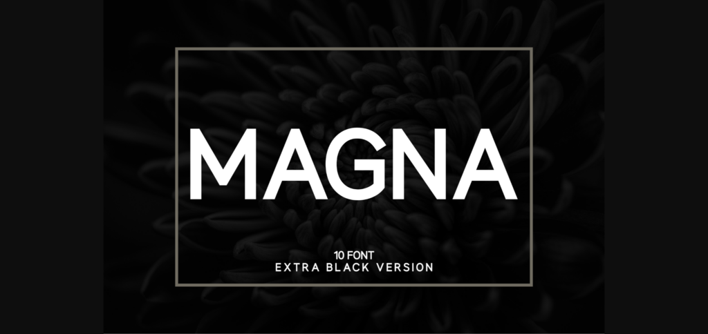 Magna Extra Black Font Poster 1