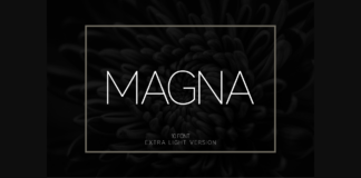 Magna Extra Light Font Poster 1
