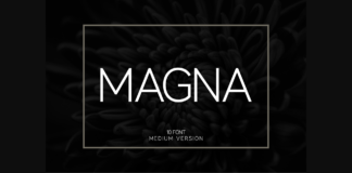 Magna Medium Font Poster 1