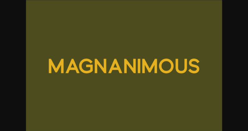 Magnanimous Font Poster 3