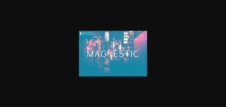 Magnestic Font Poster 3