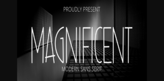 Magnificent Font Poster 1