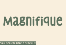 Magnifique Font Poster 1