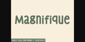 Magnifique Font Poster 1