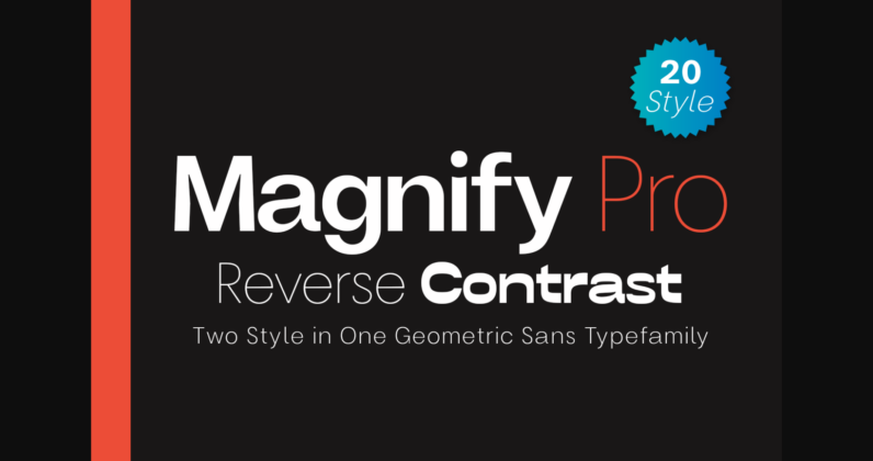 Magnify Pro Font Poster 3