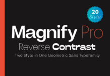 Magnify Pro Font Poster 1
