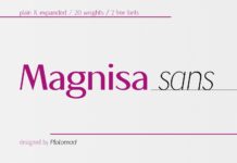 Magnisa Sans Font Poster 1