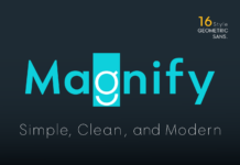 Magnify Font  Font Poster 1