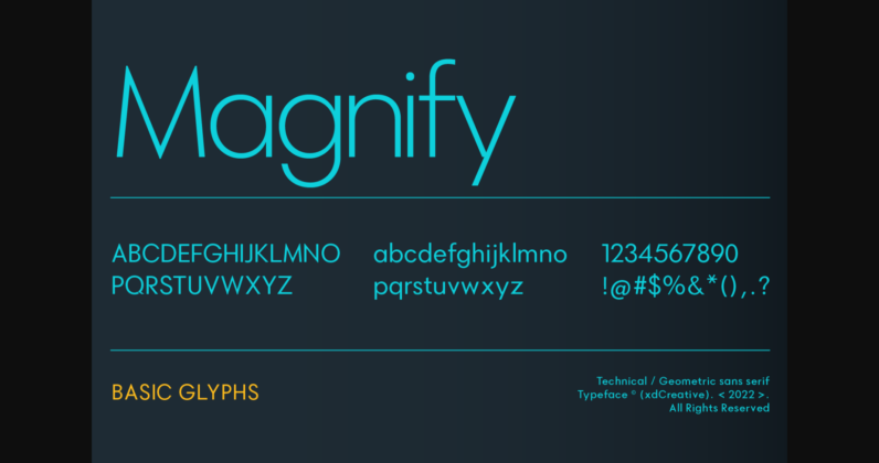 Magnify Font  Font Poster 11