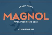 Magnol Font Poster 1