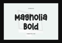 Magnolia Bold Font Poster 1
