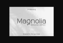 Magnolia Font Poster 1