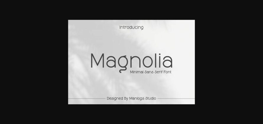 Magnolia Font Poster 1