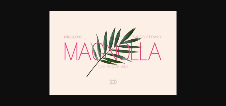 Magnolla  Font Poster 3