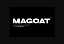 Magoat Font Magoat Font Poster 1