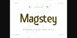 Magstey Font Poster 1