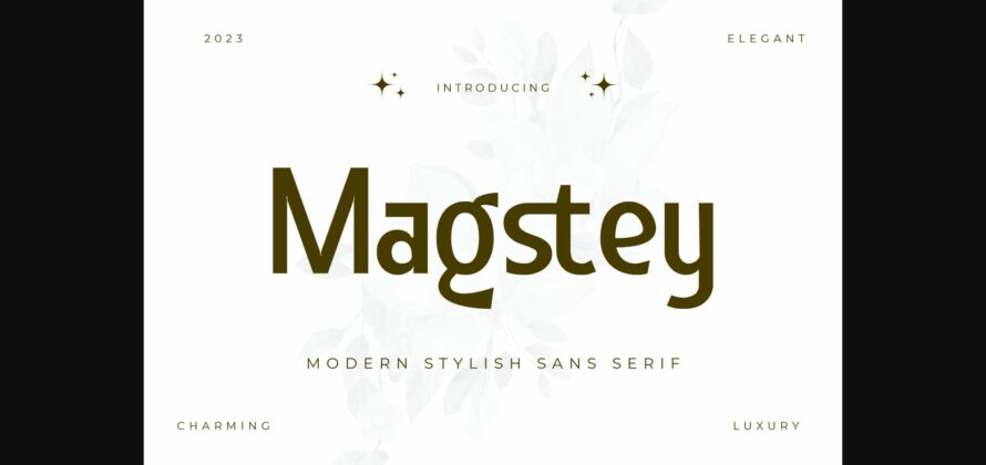 Magstey Font Poster 1