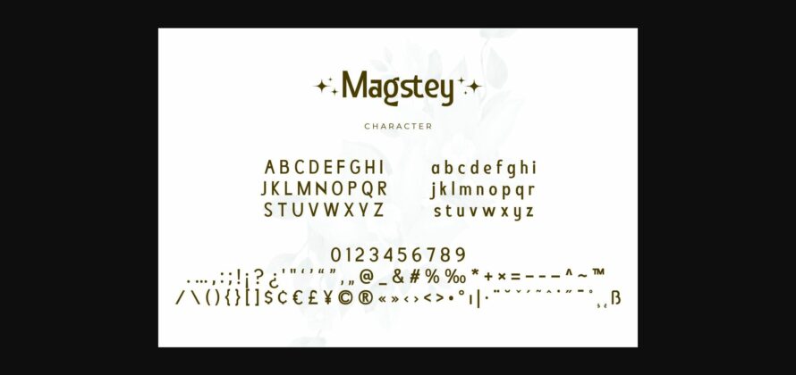 Magstey Font Poster 6