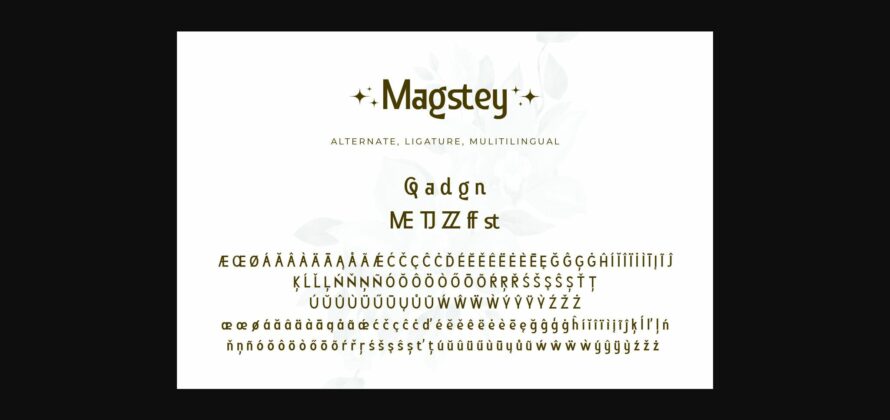 Magstey Font Poster 7