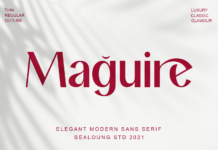 Maguire Font Poster 1