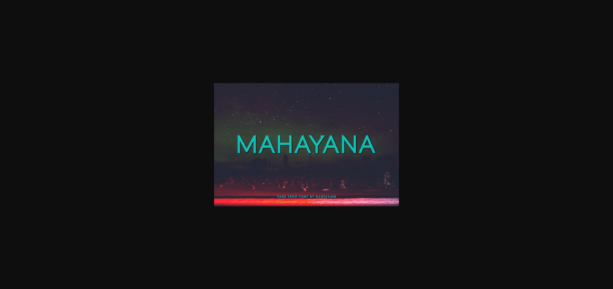 Mahayana Font Poster 3