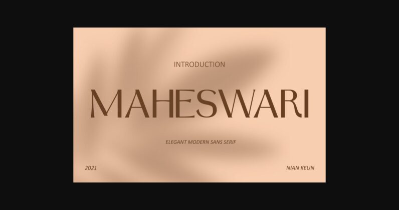 Maheswari Font Poster 3