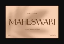 Maheswari Font Poster 1