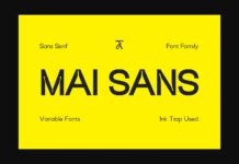Mai Sans Font Poster 1