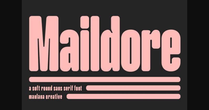 Maildore  Font Poster 3