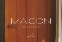 Maison Font Poster 1