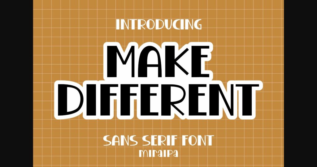 Make Different Font Poster 1