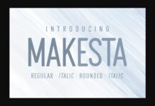 Makesta Font Poster 1