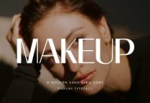 Makeup Font Poster 1