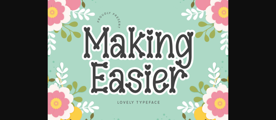 Making Easier Font Poster 3