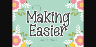 Making Easier Font Poster 1