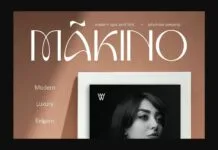 Makino Font Makino Font Poster 1