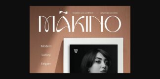 Makino Font Poster 1